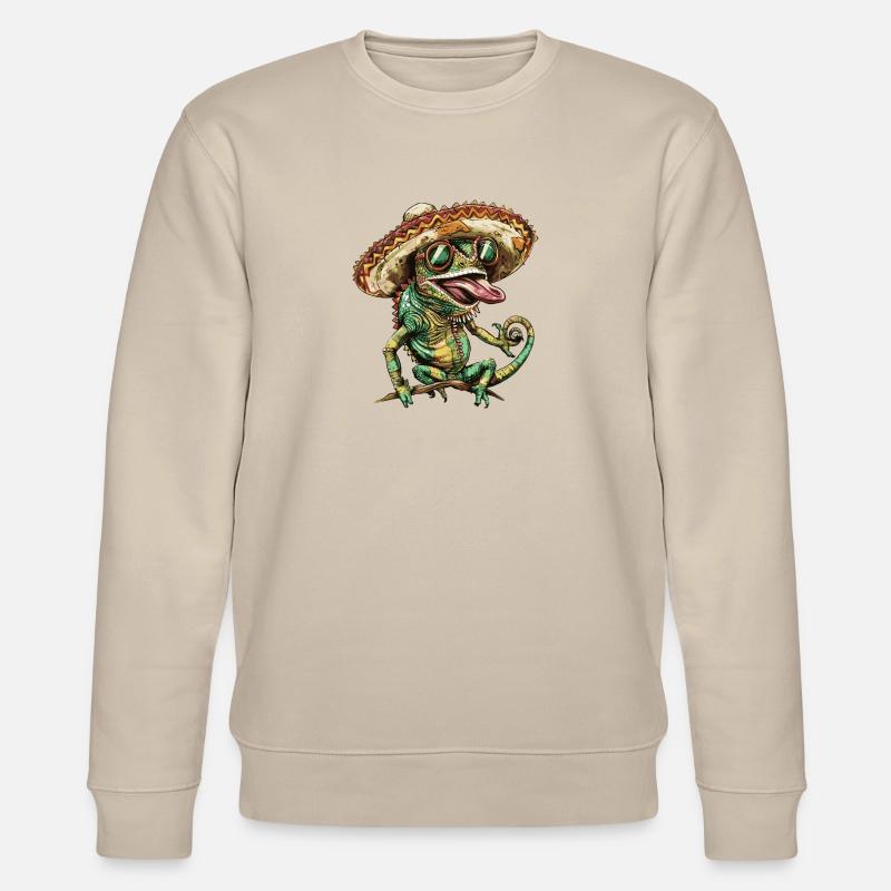 Chameleon Lustig Sombrero - Stanley/Stella Unisex Bio-Sweatshirt CHANGER - Beige