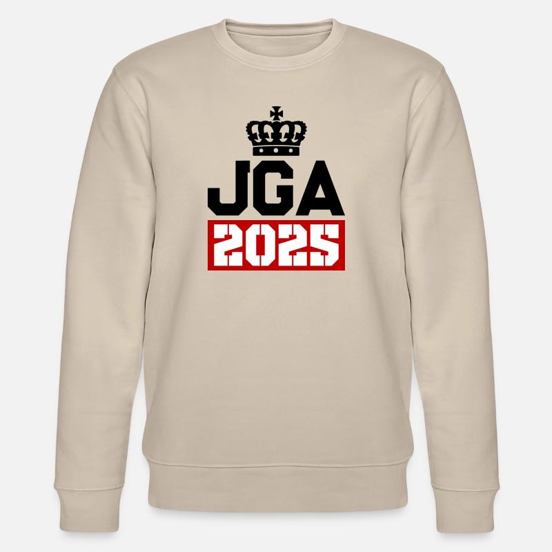Jga 2025 Junggesellenabschied - Stanley/Stella Unisex Bio-Sweatshirt CHANGER  - Beige