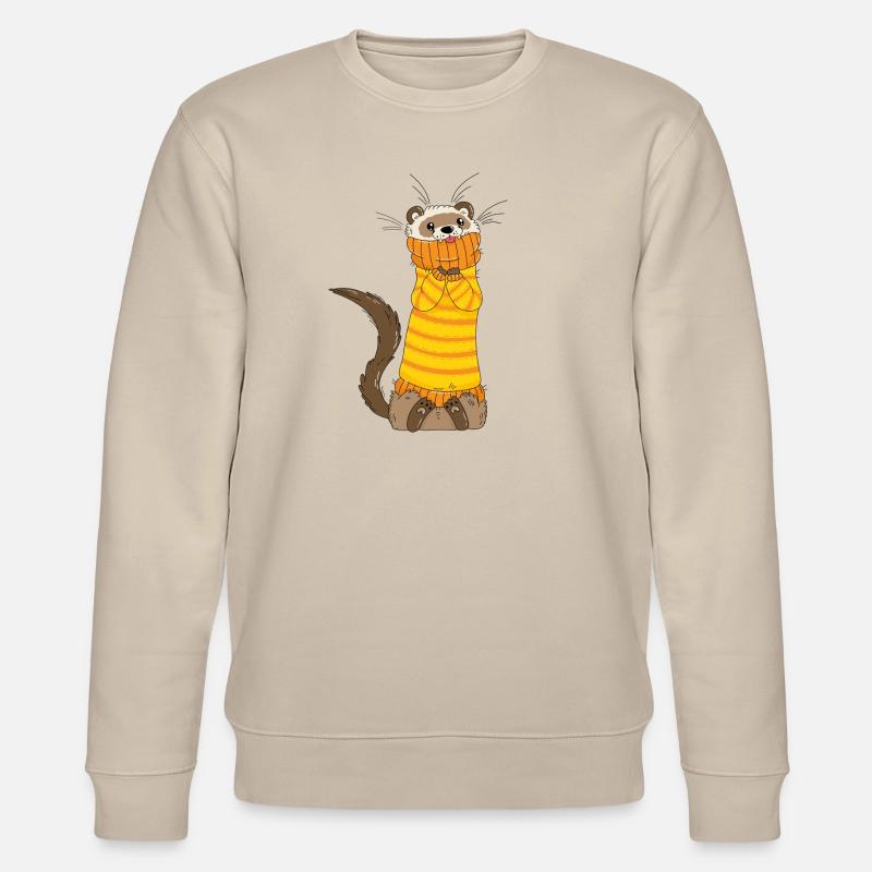 Frettchen - Stanley/Stella Unisex Bio-Sweatshirt CHANGER  - Beige