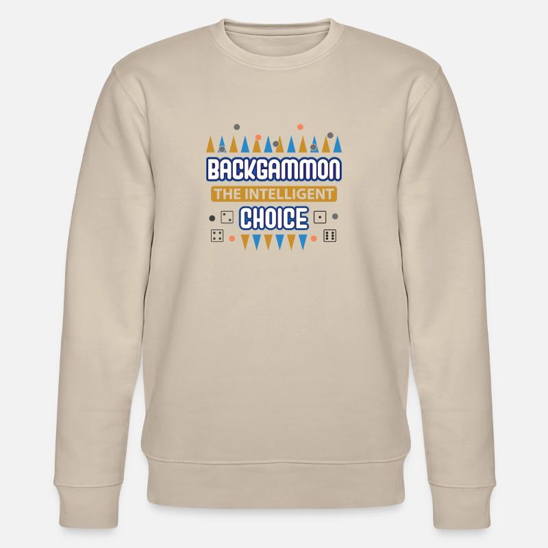 Backgammon Spiel - Stanley/Stella Unisex Bio-Sweatshirt CHANGER  - Beige