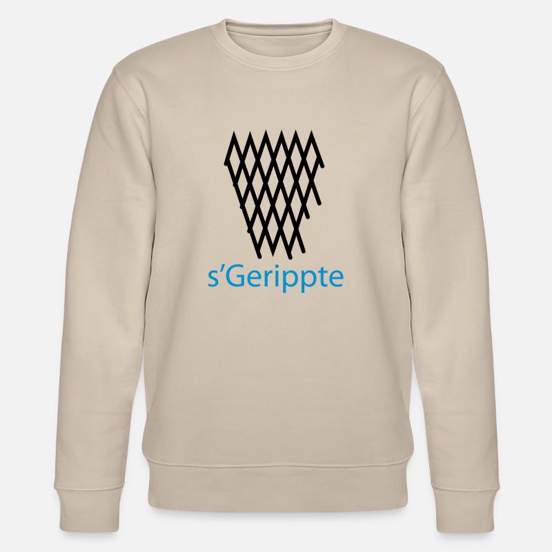 s'Gerippte Frankfurt Design #Geripptes #069 - Stanley/Stella Unisex Bio-Sweatshirt CHANGER - Beige