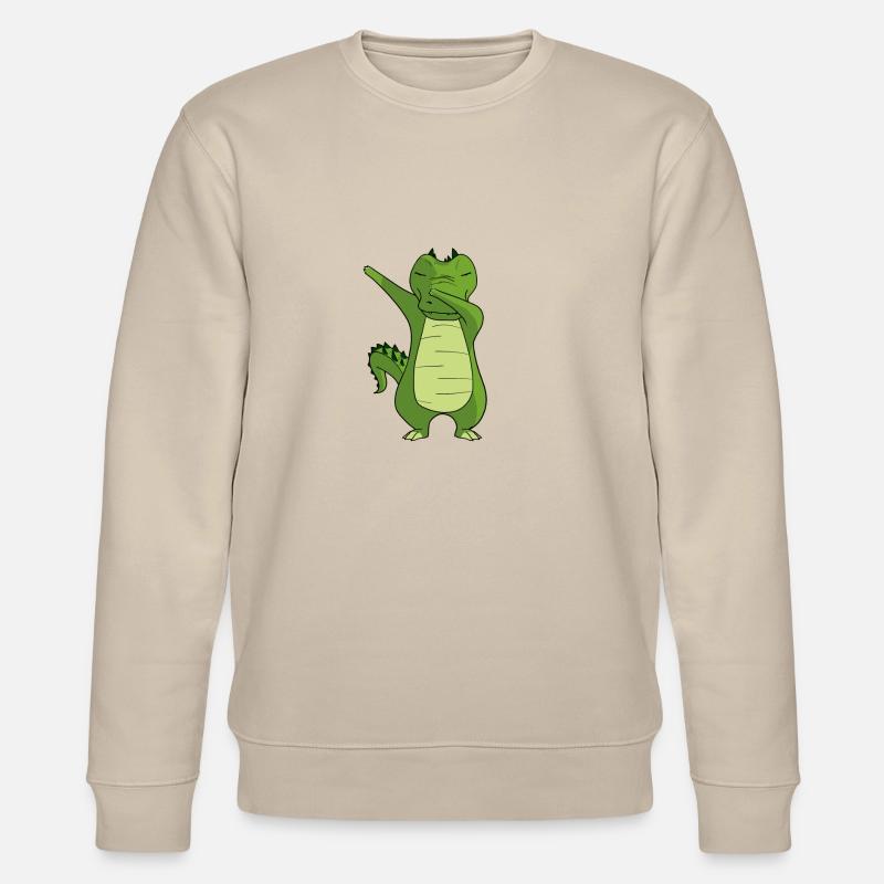 crocodile danse - Crocodile tamponnant Danse - Sweat bio CHANGER Stanley/Stella Unisexe - beige