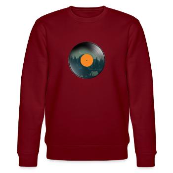 Vintage Vinyl - Stanley/Stella CHANGER Unisex Organic Sweatshirt - burgundy - Front - Nik (191cm) & Marisol (170cm)