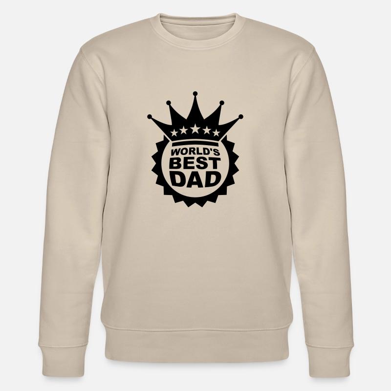 Worlds Best Dad Logo - Sweat bio CHANGER Stanley/Stella Unisexe - beige