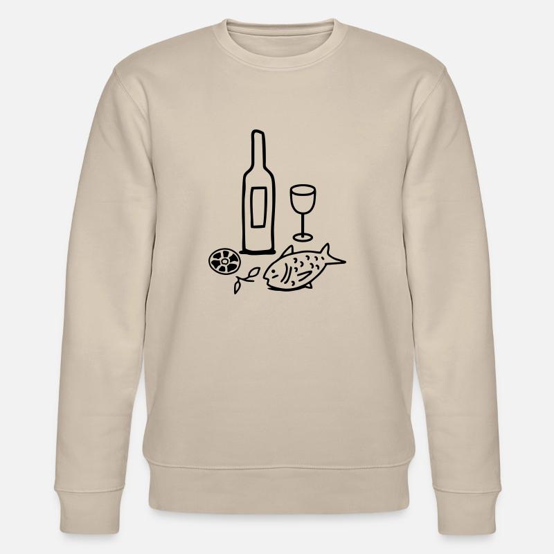 Fisch & Wein - Tapas - Stanley/Stella Unisex Bio-Sweatshirt CHANGER  - Beige