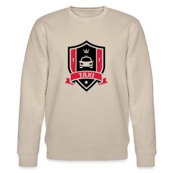 Taxi - Stanley/Stella Unisex Bio-Sweatshirt CHANGER  - Beige - Vorne - Nik (191cm) & Marisol (170cm)