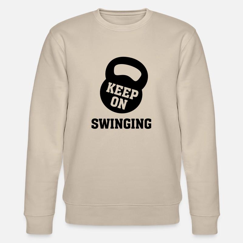 Keep On Swinging? - Stanley/Stella Unisex Bio-Sweatshirt CHANGER  - Beige