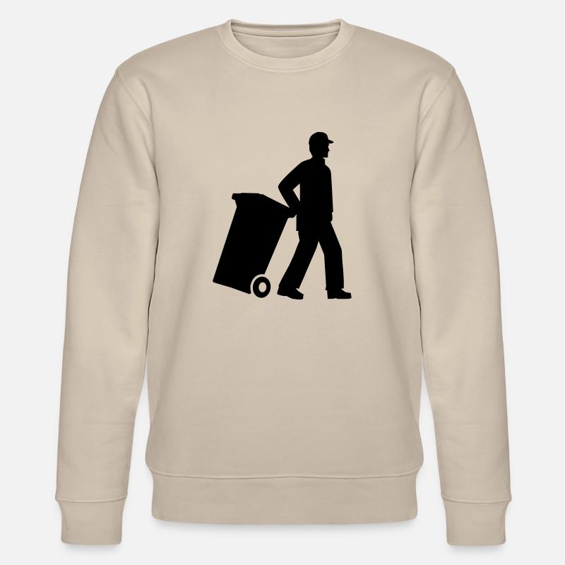 Garbage man - Stanley/Stella CHANGER Unisex Organic Sweatshirt - beige