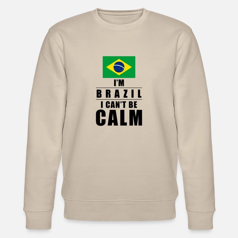 Brasilianer Spruch - Stanley/Stella Unisex Bio-Sweatshirt CHANGER  - Beige