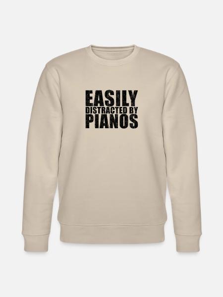 Pianist Geschenk - Stanley/Stella Unisex Bio-Sweatshirt CHANGER - Beige