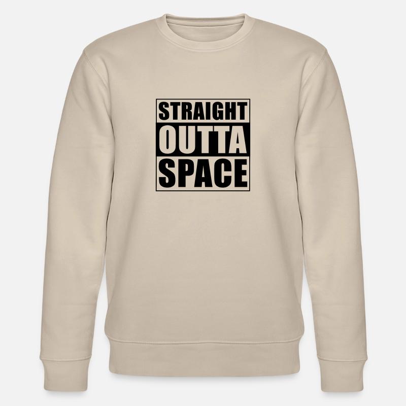 Straight outta Space - Stanley/Stella Unisex Bio-Sweatshirt CHANGER - Beige