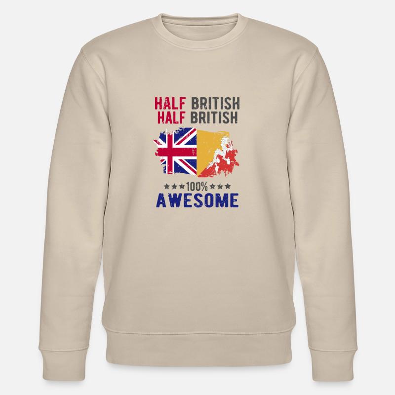 Half British Half British - Stanley/Stella CHANGER Unisex Organic Sweatshirt - beige