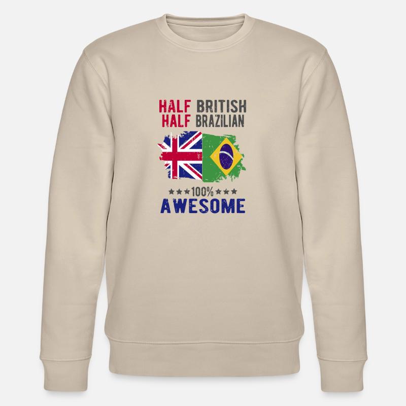 Moitié britannique moitié brésilien - Sweat bio CHANGER Stanley/Stella Unisexe - beige