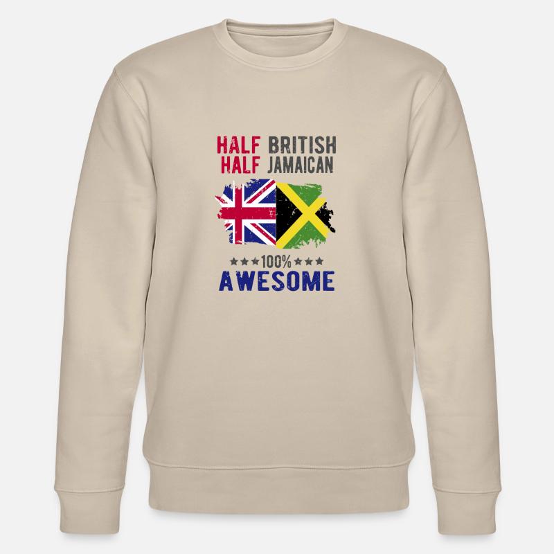 Moitié britannique moitié jamaïcain - Sweat bio CHANGER Stanley/Stella Unisexe - beige