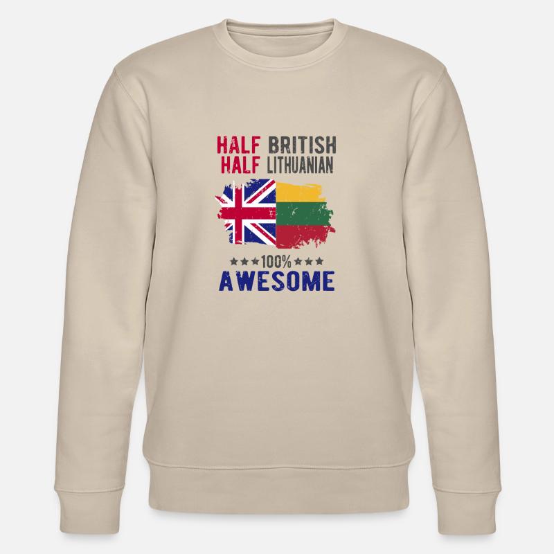 Moitié britannique moitié lituanien - Sweat bio CHANGER Stanley/Stella Unisexe - beige