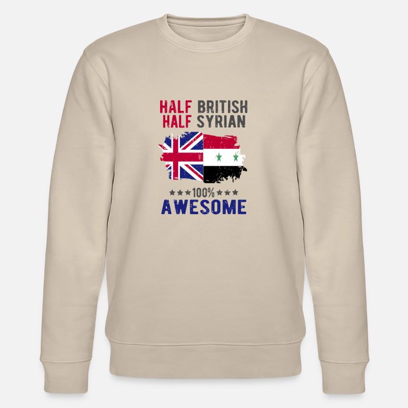 Half British Half Syrian - Stanley/Stella CHANGER Unisex Organic Sweatshirt - beige