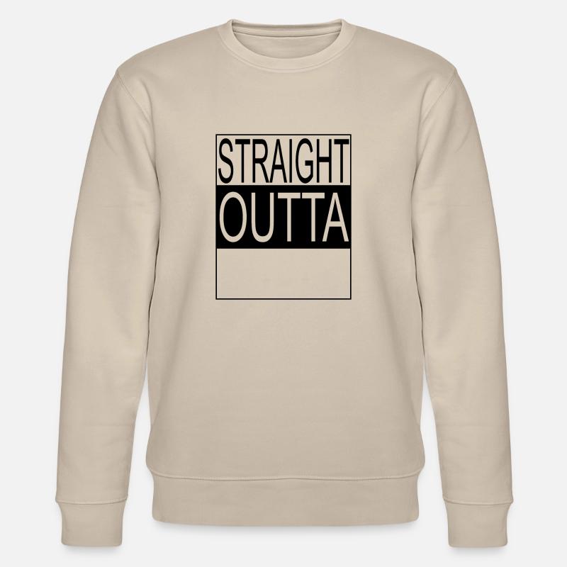 Straight outta Template - Stanley/Stella Unisex Bio-Sweatshirt CHANGER  - Beige