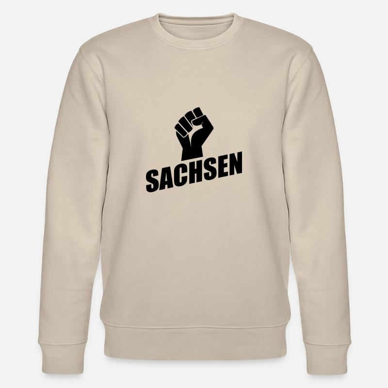 Sachsen Faust logo - Stanley/Stella Unisex Bio-Sweatshirt CHANGER  - Beige
