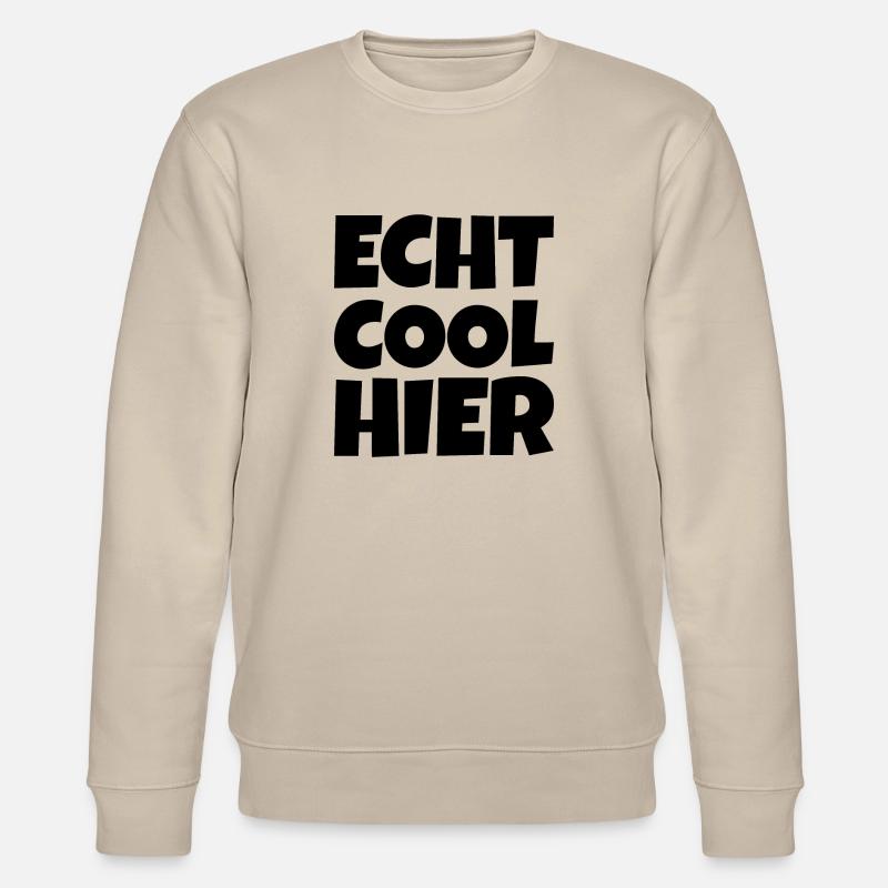 Echt Cool Hier - Stanley/Stella Unisex Bio-Sweatshirt CHANGER  - Beige