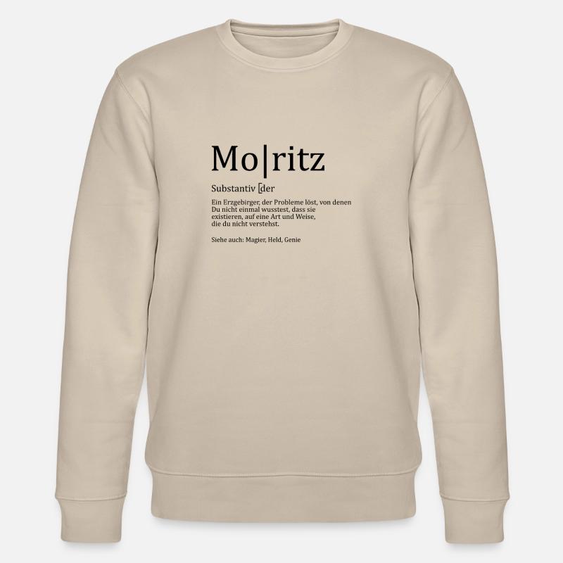 Erzgebirge Moritz - Stanley/Stella Unisex Bio-Sweatshirt CHANGER  - Beige
