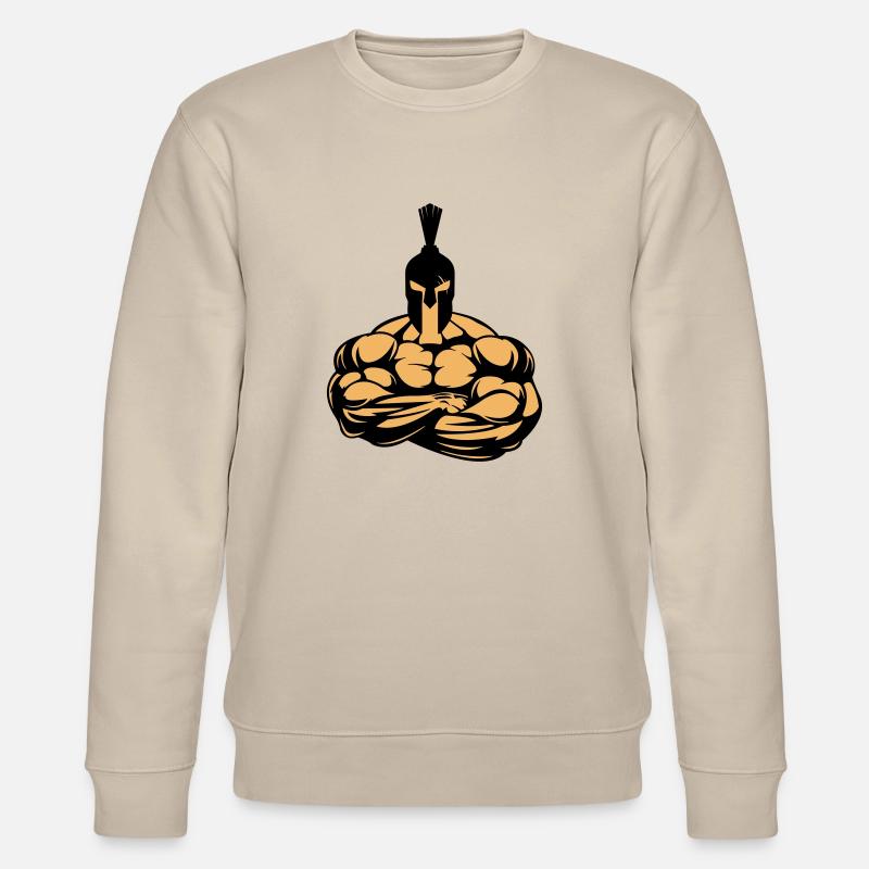 strong spartan - Stanley/Stella Unisex Bio-Sweatshirt CHANGER  - Beige