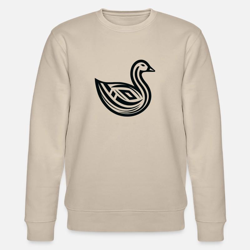 Gans Indianer-Tierkreis - Stanley/Stella Unisex Bio-Sweatshirt CHANGER  - Beige