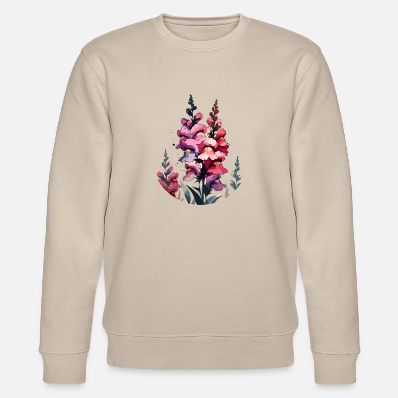 Löwenmäulchen gezeichnet - Stanley/Stella Unisex Bio-Sweatshirt CHANGER  - Beige