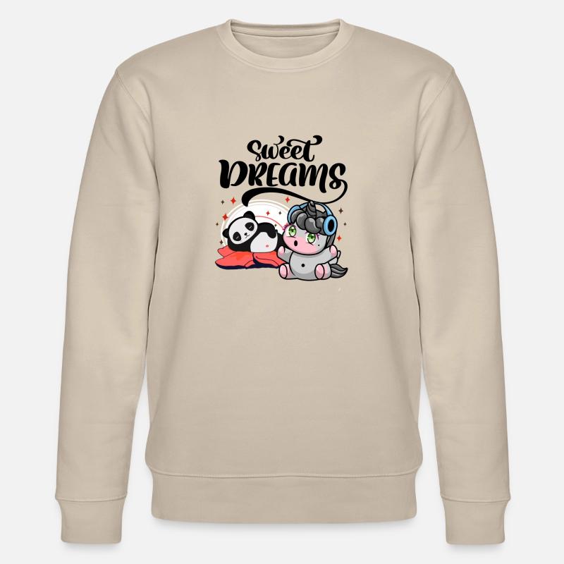 Kawaii Träume süss - Stanley/Stella Unisex Bio-Sweatshirt CHANGER  - Beige