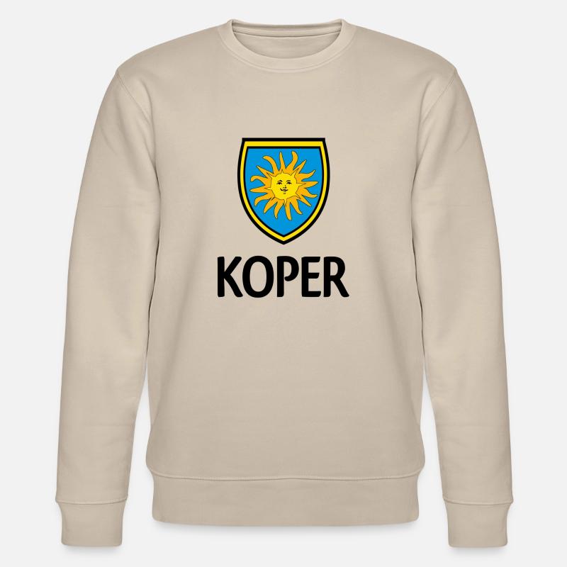 Koper Wappen - Stanley/Stella Unisex Bio-Sweatshirt CHANGER  - Beige