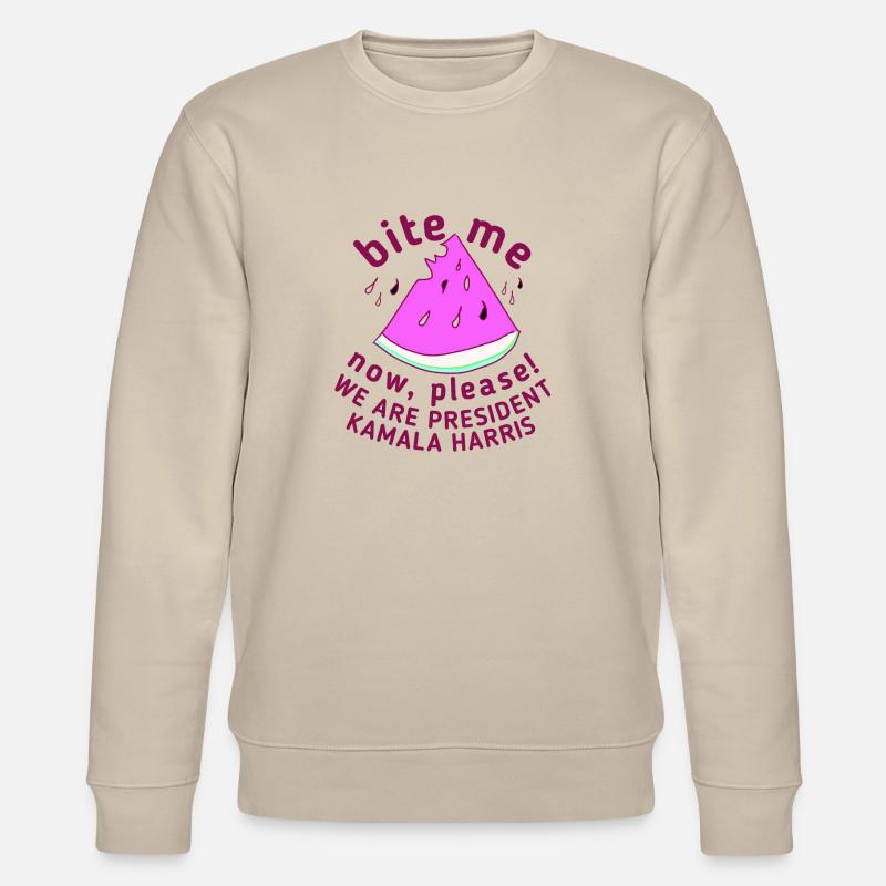 Kamala Harris, Présidente, Watermelon - Sweat bio CHANGER Stanley/Stella Unisexe - beige