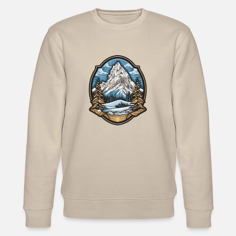 Berge Mountains - Stanley/Stella Unisex Bio-Sweatshirt CHANGER  - Beige