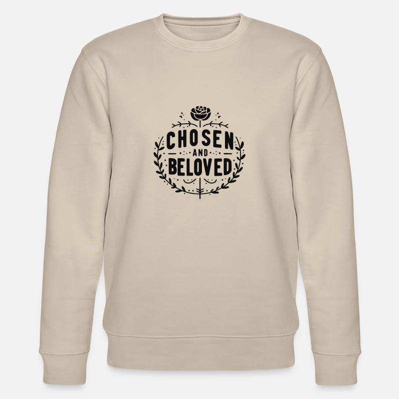Auserwählt und geliebt - Stanley/Stella Unisex Bio-Sweatshirt CHANGER  - Beige