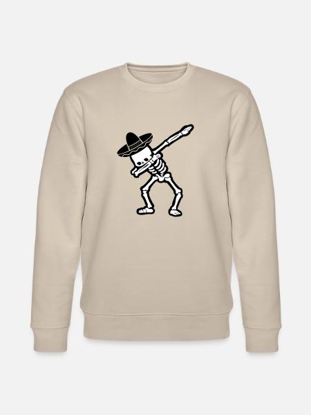 skull dabbing mexicans - Stanley/Stella CHANGER Unisex Organic Sweatshirt - beige
