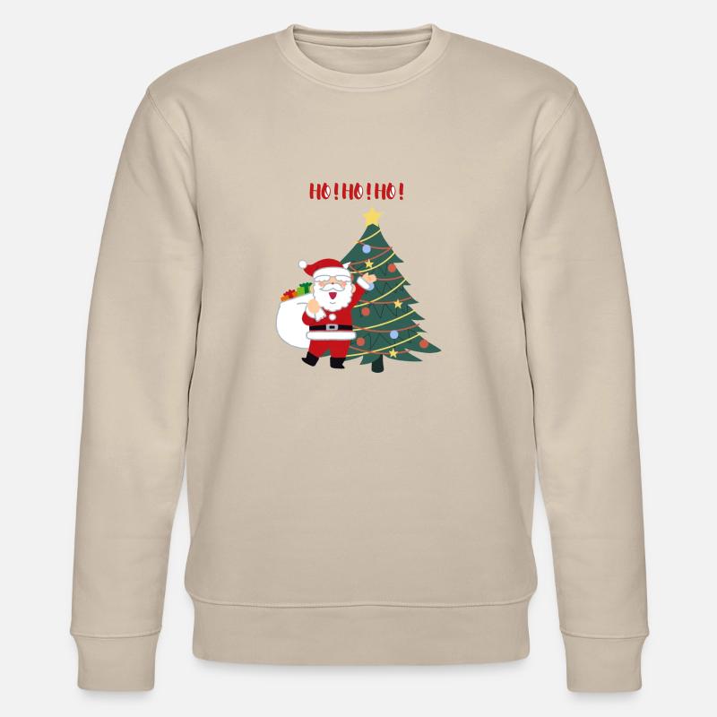 HO HO HO Weihnachten - Stanley/Stella Unisex Bio-Sweatshirt CHANGER  - Beige