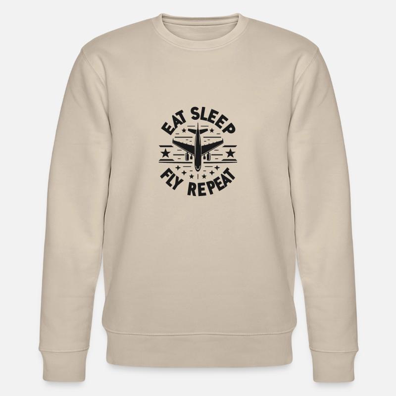 Manger dormir Mouche Répéter - Sweat bio CHANGER Stanley/Stella Unisexe - beige