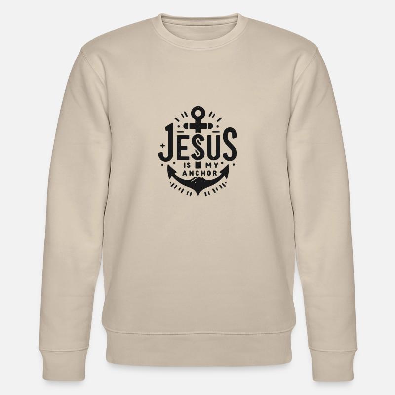 Jésus est mon ancre - Sweat bio CHANGER Stanley/Stella Unisexe - beige
