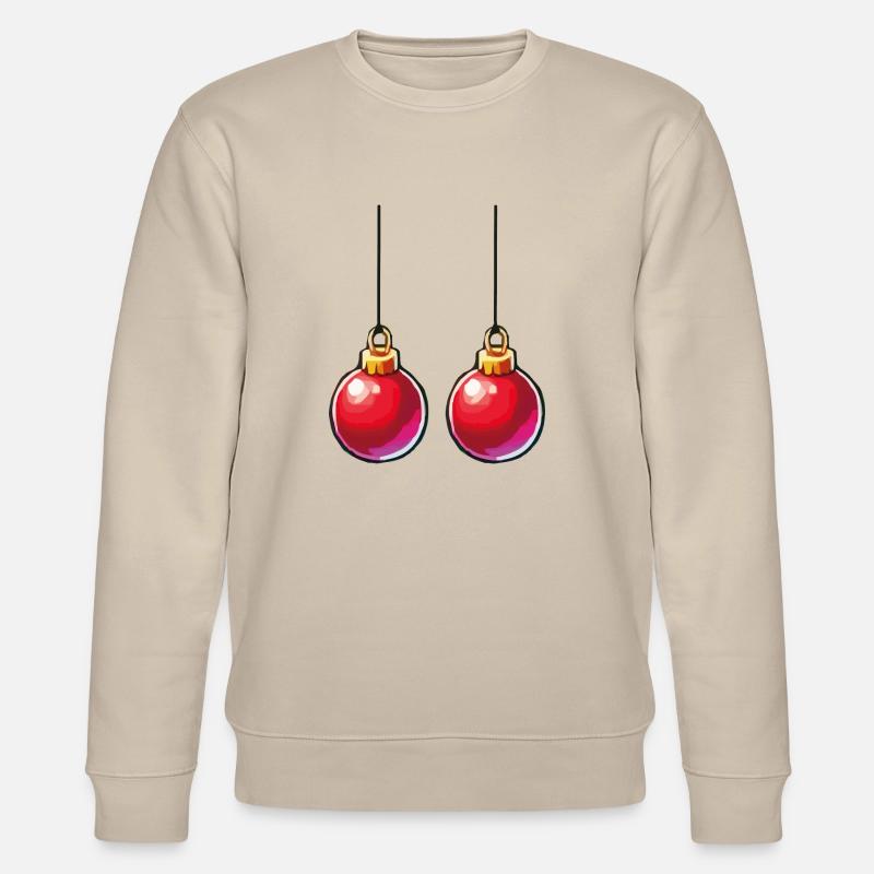 Weihnachtskugel - Stanley/Stella Unisex Bio-Sweatshirt CHANGER  - Beige