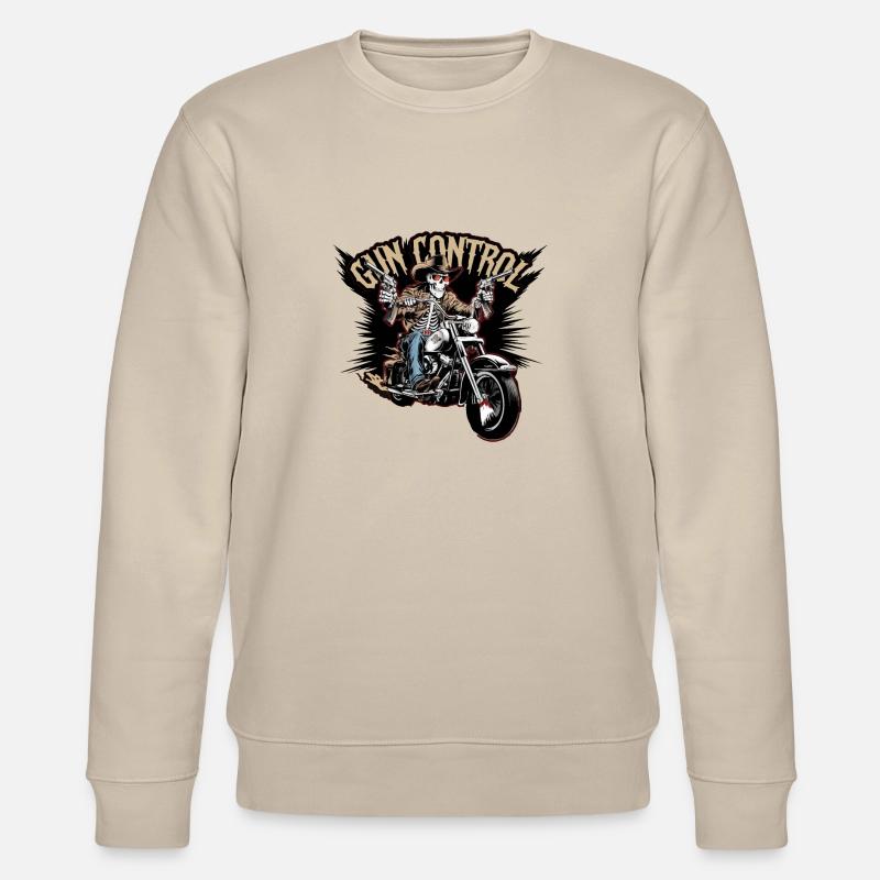 KONTROLLE DER SCHÄDELWAFFE - Stanley/Stella Unisex Bio-Sweatshirt CHANGER  - Beige
