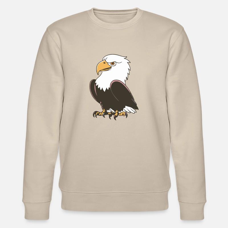 MAJESTÄTISCHER FLUG - Stanley/Stella Unisex Bio-Sweatshirt CHANGER  - Beige