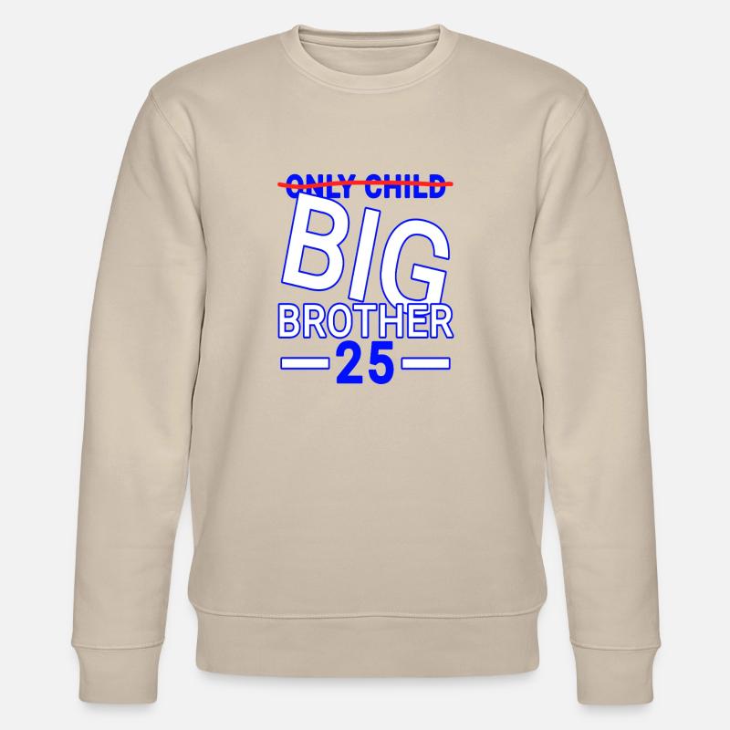 Bruder Spruch lustig 25 - Stanley/Stella Unisex Bio-Sweatshirt CHANGER  - Beige