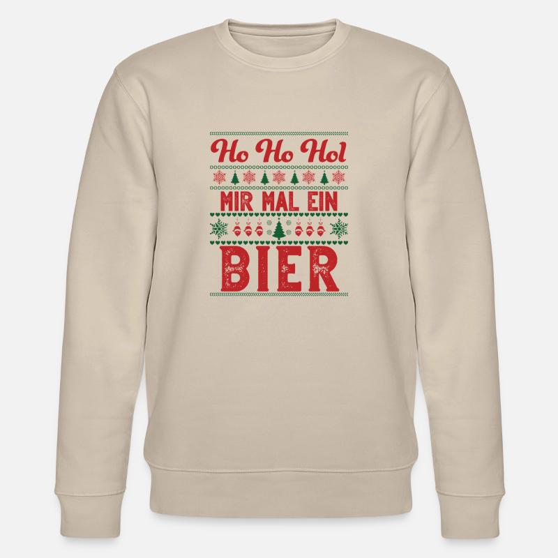 bier4 Zeichenfläche 1 - Stanley/Stella Unisex Bio-Sweatshirt CHANGER  - Beige