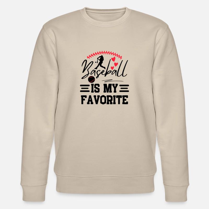 Baseball Spruch Baseballteam Design - Stanley/Stella Unisex Bio-Sweatshirt CHANGER  - Beige