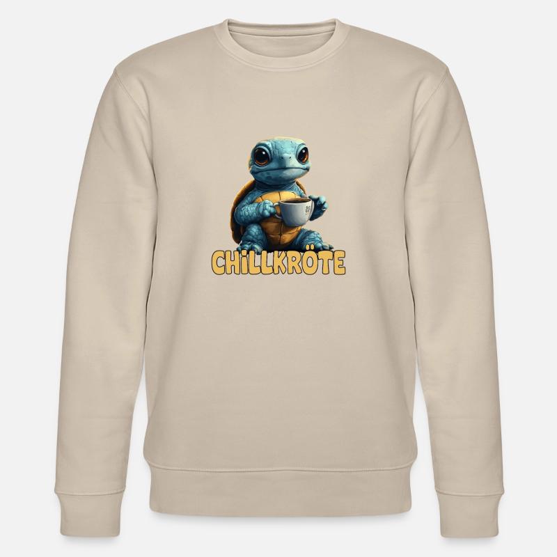 Chill Toad Pun Turtle - Stanley/Stella CHANGER Unisex Organic Sweatshirt - beige