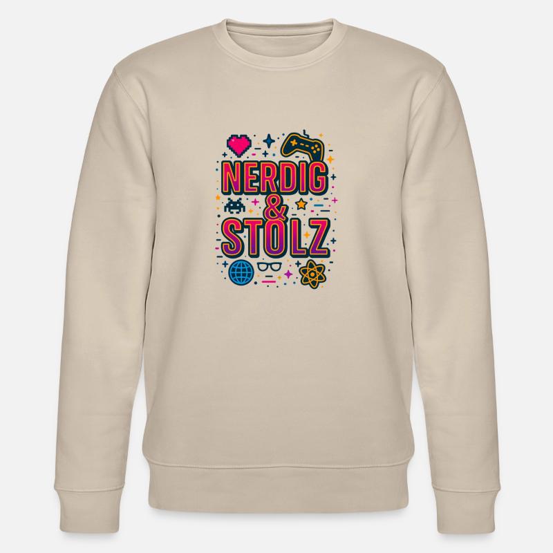 Nerdig & Stolz - Stanley/Stella Unisex Bio-Sweatshirt CHANGER  - Beige