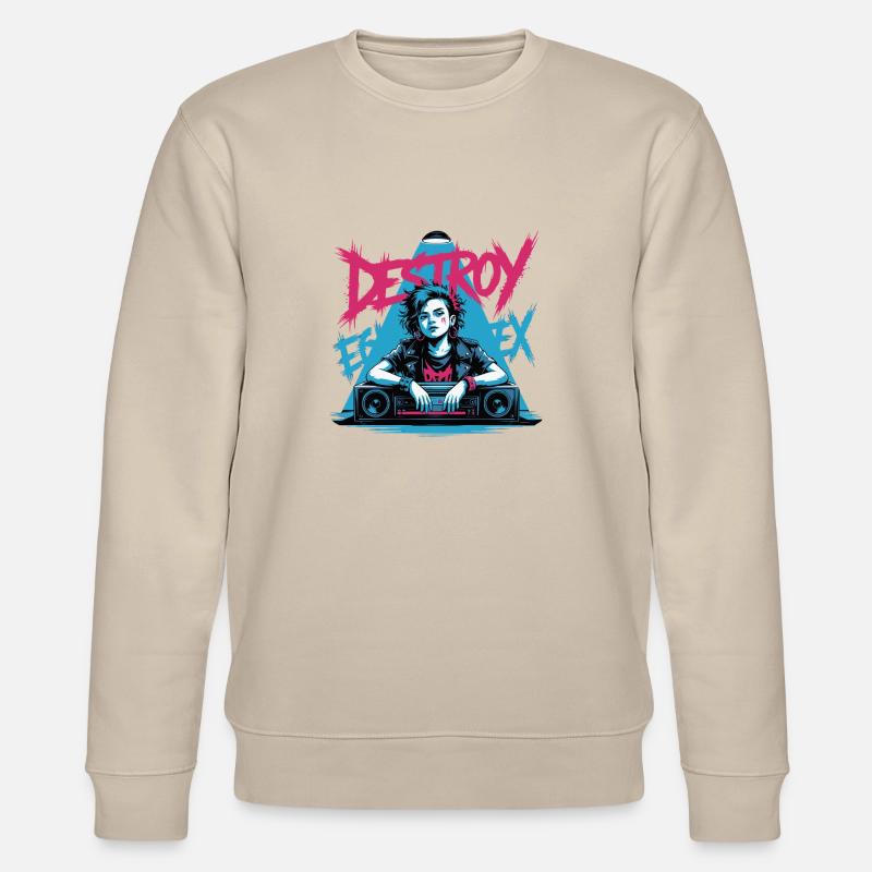 DÉTRUIRE LE SYSTÈME - Sweat bio CHANGER Stanley/Stella Unisexe - beige