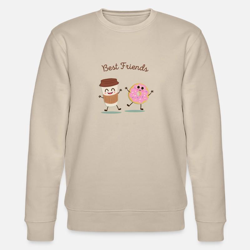 Beste Freunde - Stanley/Stella Unisex Bio-Sweatshirt CHANGER  - Beige