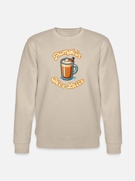 Pumpkin Spice Latte warme Herbststimmung - Stanley/Stella Unisex Bio-Sweatshirt CHANGER  - Beige