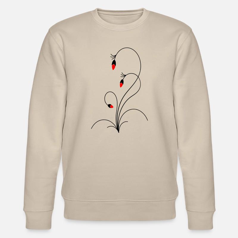 vrille florale délicate - Sweat bio CHANGER Stanley/Stella Unisexe - beige