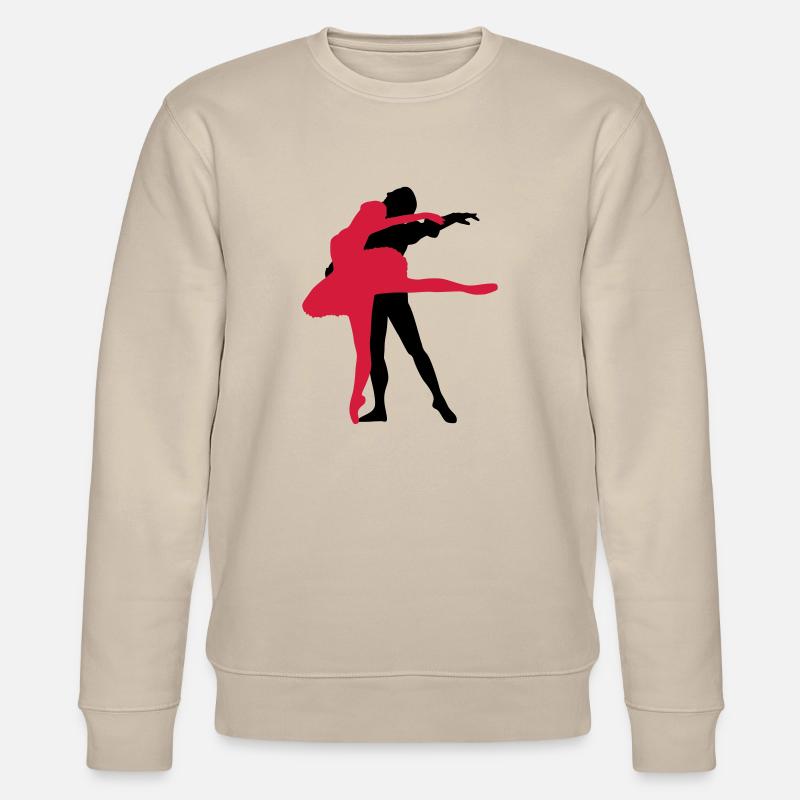 Vector Ballet dancer Silhouette - Stanley/Stella CHANGER Unisex Organic Sweatshirt - beige