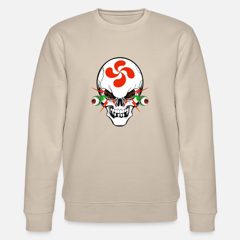 Basque skull - Stanley/Stella Unisex Bio-Sweatshirt CHANGER  - Beige